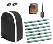 Автоматика для откатных ворот ALUTECH RTO-2000MKIT-L7-BT, комплект: привод, сигнальная лампа, 2 пульта, Bluetooth-модуль, 7 реек