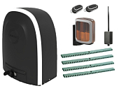 Автоматика для откатных ворот ALUTECH RTO-1000MKIT-L4-BT, комплект: привод, сигнальная лампа, 2 пульта, Bluetooth-модуль, 4 рейки 