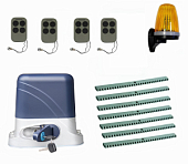 Автоматика для откатных ворот KSL-800 KIT-L3K7-Т4, комплект: привод, 4 пульта, лампа, 7 реек