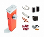 Шлагбаум автоматический NICE S4BAR4KIT1, комплект: тумба, стрела, наклейки, демпфер, интегрируемая сигнальная лампа, приемник, фотоэлементы, лампа