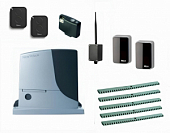 Автоматика для откатных ворот NICE RB600KIT-FN5-BT, комплект: привод, радиоприёмник, 2 пульта, фотоэлементы,  5 реек, Bluetooth-модуль