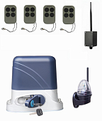 Автоматика для откатных ворот KSL-1300 KIT-L4K-BT-Т4, комплект: привод, 4 пульта, Bluetooth-модуль, лампа