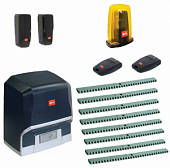 Автоматика для откатных ворот BFT ARES BT A 1000-KIT8, комплект: привод, фотоэлементы, лампа, 2 пульта, 8 реек
