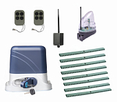 Автоматика для откатных ворот KSL-1300 KIT-L5K8-BT, комплект: привод, 2 пульта, Bluetooth-модуль, лампа, 8 реек