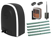 Автоматика для откатных ворот ALUTECH RTO-2000MKIT-L5-BT, комплект: привод, сигнальная лампа, 2 пульта, Bluetooth-модуль, 5 реек