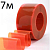 КОРН FLR200-7 Полосовая ПВХ завеса стандартная (красная) 200х2 мм, 1 рулон 7 м