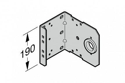 HORMANN 3044812 Консоль держателя вала 1, с шарикоподшипником (слева, размер 2)