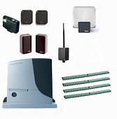 Автоматика для откатных ворот NICE RB600KITFULL4-BT, комплект: привод, радиоприёмник, 2 пульта, фотоэлементы, лампа, 4 рейки, Bluetooth-модуль