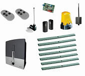 Автоматика для откатных ворот CAME BXL04AGS FULL7-BT, комплект: привод, радиоприемник, 2 пульта, фотоэлементы, лампа, антенна, 7 реек, Bluetooth-модул