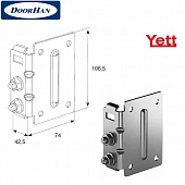 DOORHAN Y312N/RAL9003 Верхняя опора регулируемая для ворот с вертикальными направляющими без роликодержателя RAL9003 для подъёмных секционных ворот