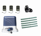 Автоматика для откатных ворот KSL-800 KIT-FK5-Т3, комплект: привод, 3 пульта, фотоэлементы, 5 реек