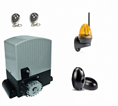 Автоматика для откатных ворот AN-MOTORS ASL2000KIT FULL-K, комплект: привод, 2 пульта, лампа, фотоэлементы