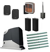 Автоматика для откатных ворот NICE RD400KITFULL6-K-BT, комплект: привод, 2 пульта, Bluetooth-модуль, фотоэлементы, лампа, 6 реек 