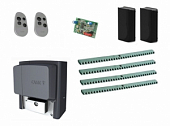 Автоматика для откатных ворот CAME BX704AGS KIT4-FA, комплект: привод, радиоприемник, 2 пульта, фотоэлементы, 4 рейки