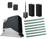 Автоматика для откатных ворот NICE RD400KCEKIT-F7-BT, комплект: привод, фотоэлементы, 2 пульта, Bluetooth-модуль, 7 реек