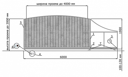 Откатные ворота из дерева серии РАДУГА, купить в любом городе России с доставкой, размер 4 000х2 000, цвет e128fd37-9af7-11e3-81d6-e447bd2f56ba, цена 99 970 руб.