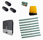 Автоматика для откатных ворот BXL04AGS KIT8-L-Т3, комплект: привод, радиоприемник, 3 пульта, лампа, антенна, 8 реек Автоматика для откатных ворот BXL04AGS KIT8-L-Т3, комплект: привод, радиоприемник, 3 пульта, лампа, антенна, 8 реек