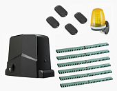 Автоматика для откатных ворот ARW-1000MKIT L6-T4, комплект: привод, сигнальная лампа, 4 пульта, 6 реек