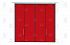 Складчатые ворота КОРН ангарные с зашивкой сэндвич-панелями толщиной 60 мм, тип 2+2, серия ВРС, купить в любом городе России с доставкой, цена по запросу - Складчатые промышленные ворота