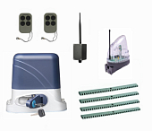 Автоматика для откатных ворот KSL-800 KIT-L5K4-BT, комплект: привод, 2 пульта, Bluetooth-модуль, лампа, 4 рейки