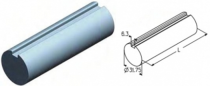 ALUTECH TSS-5/4-3800 - 403230400 Вал для подъёмных секционных ворот