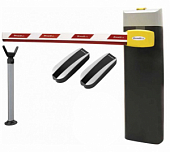 Шлагбаум автоматический DOORHAN BRN-4000KIT, комплект: стойка Barrier-N, стрела, опора, фотоэлементы
