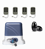 Автоматика для откатных ворот KSL-1300 KIT-FK-Т4, комплект: привод, 4 пульта, фотоэлементы