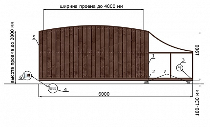 Откатные ворота из дерева серии РАДУГА, купить в любом городе России с доставкой, размер 4 000х2 000, цвет e128fd62-9af7-11e3-81d6-e447bd2f56ba, цена 99 970 руб.