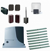 Автоматика для откатных ворот NICE RB600KITFULL8-BT, комплект: привод, радиоприёмник, 2 пульта, фотоэлементы, лампа, 8 реек, Bluetooth-модуль