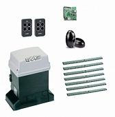 Автоматика для откатных ворот FAAC 746KIT-FK7, комплект: привод, радиоприемник, 2 пульта, фотоэлементы, 7 реек