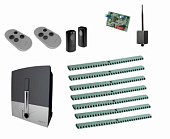 Автоматика для откатных ворот CAME BXL04AGS KIT7-F-BT, комплект: привод, радиоприемник, 2 пульта, фотоэлементы, 7 реек, Bluetooth-модуль