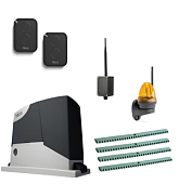 Автоматика для откатных ворот NICE RD400KCEKIT-LK4-BT, комплект: привод, лампа, 2 пульта, Bluetooth-модуль, 4 рейки 