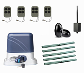 Автоматика для откатных ворот KSL-1300 KIT-FK5-BT-Т4, комплект: привод, 4 пульта, Bluetooth-модуль, фотоэлементы, 5 реек