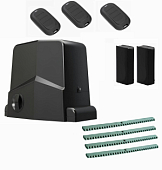 Автоматика для откатных ворот ARW-1000MKIT FA4-Т3, комплект: привод, фотоэлементы, 3 пульта, 4 рейки