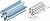 ALUTECH IP-95-3000 - 403520000 Профиль проставочный IP-95-3000 для подъёмных секционных ворот