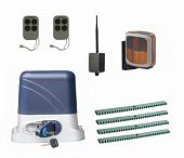 Автоматика для откатных ворот КОРН KSL-800KIT-L2K4-BT, комплект: привод, 2 пульта, Bluetooth-модуль, лампа, 4 рейки