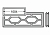 HORMANN 4004970 Рама кассетного остекления L1 (1004 мм, мотив № 1), для двустенных секций ворот 42 / 20 мм