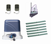 Автоматика для откатных ворот KSL-800 KIT-L5K6, комплект: привод, 2 пульта, лампа, 6 реек