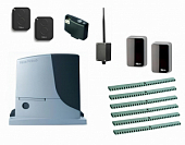 Автоматика для откатных ворот NICE RB600KIT-FN6-BT, комплект: привод, радиоприёмник, 2 пульта, фотоэлементы,  6 реек, Bluetooth-модуль