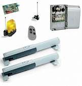 Автоматика для распашных ворот CAME ATI 5024N KIT-L1, комплект: 2 привода, радиоприемник, пульт, антенна, лампа, блок управления