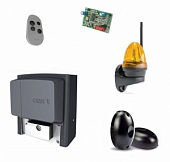 Автоматика для откатных ворот CAME BX704AGS FULL-K-T1, комплект: привод, радиоприемник, пульт, фотоэлементы, лампа