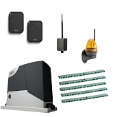 Автоматика для откатных ворот NICE RD400KCEKIT-LK5-BT, комплект: привод, лампа, 2 пульта, Bluetooth-модуль, 5 реек