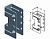 ALUTECH IB-4509 - 403431800 Кронштейн промежуточный для подъёмных секционных ворот