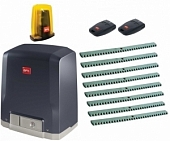 Автоматика для откатных ворот BFT DEIMOS BT A600-L8, комплект: привод, лампа, 2 пульта, 8 реек