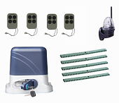 Автоматика для откатных ворот KSL-800 KIT-L4K5-Т4, комплект: привод, 4 пульта, лампа, 5 реек