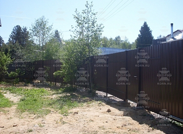  Заборное ограждение (вид со двора)