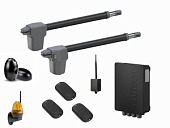 Автоматика для распашных ворот ATW-400KIT FULL-K-BT-Т3, комплект: 2 привода, блок управления, 3 пульта, антенна, фотоэлементы, лампа, Bluetooth-модуль
