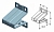 ALUTECH RBI-40.127 - 401211400 Кронштейн роликовый верхний для подъёмных секционных ворот