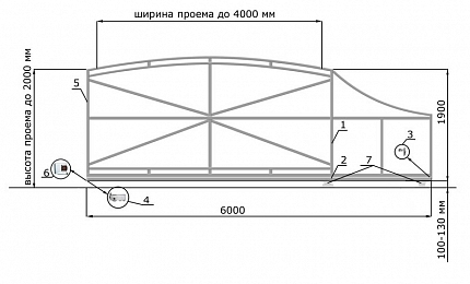 Откатные ворота 4 метра серии РАДУГА, купить в любом городе России с доставкой, размер 4 000х2 000, цвет e128fd37-9af7-11e3-81d6-e447bd2f56ba, цена 67 470 руб.