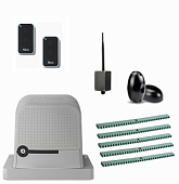 Автоматика для откатных ворот RO600KLT FK5-BT, комплект: привод, фотоэлементы, 2 пульта, Bluetooth-модуль, 5 реек